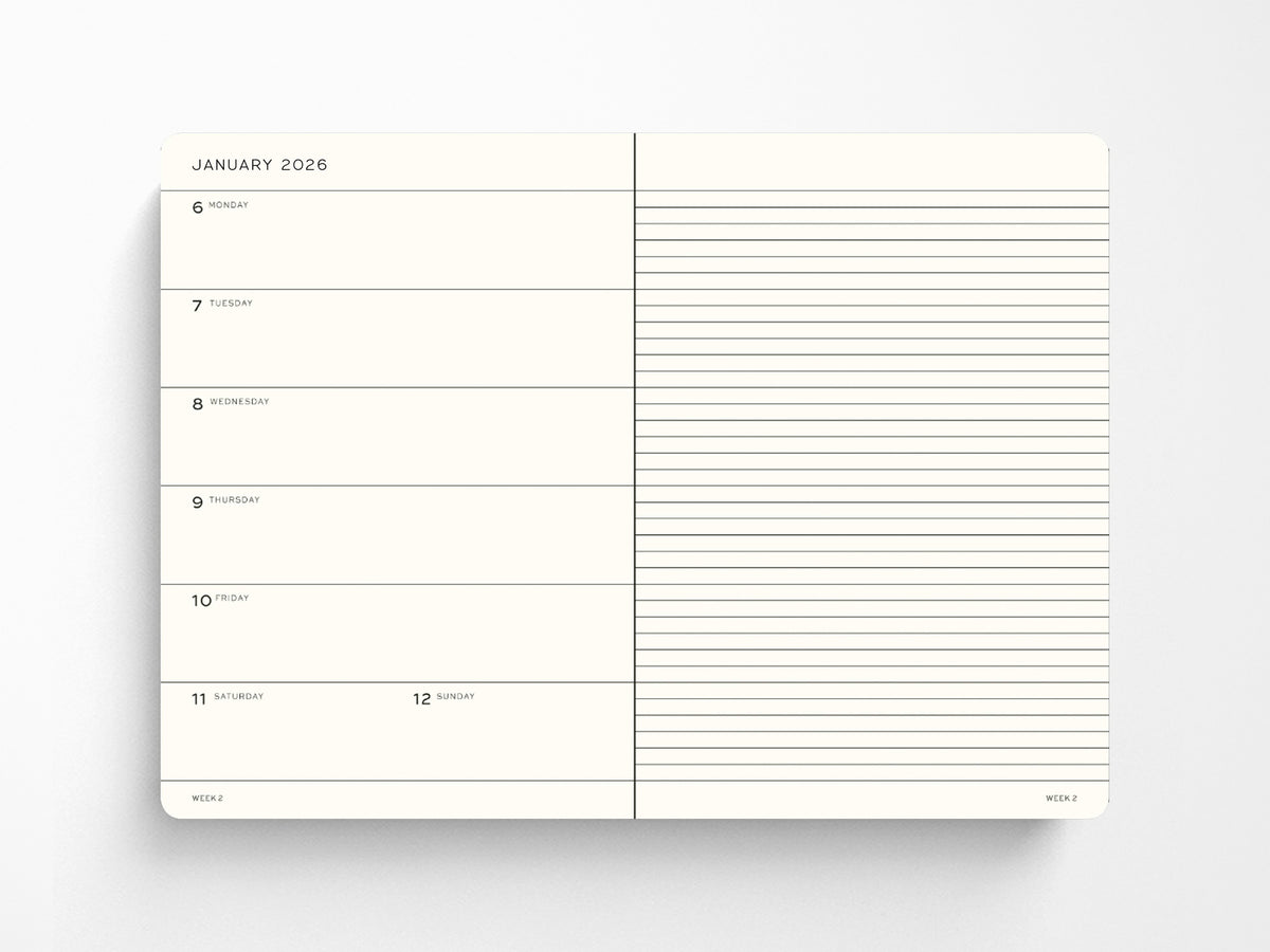2027 Leuchtturm 1917 Weekly Planner & Notebook - LILAC Softcover
