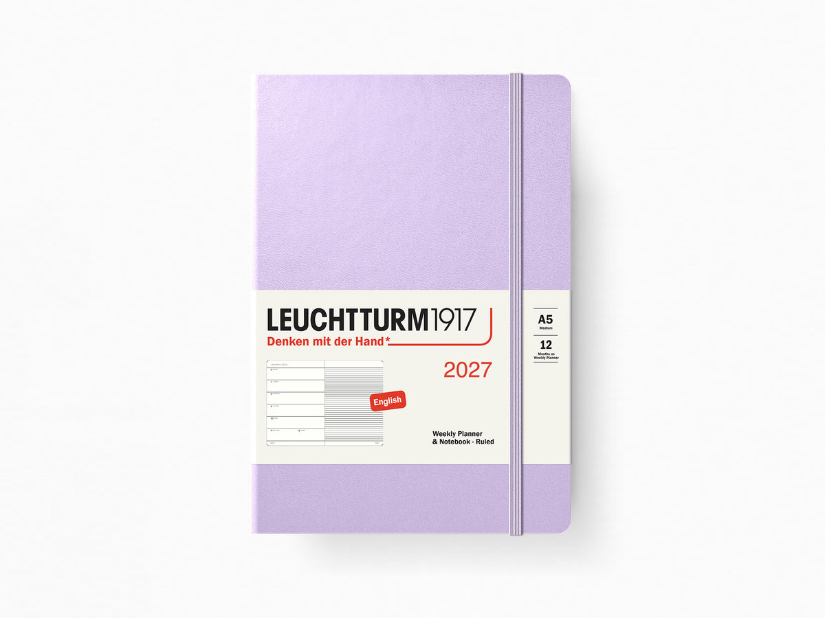 2027 Leuchtturm 1917 Weekly Planner & Notebook - LILAC Softcover