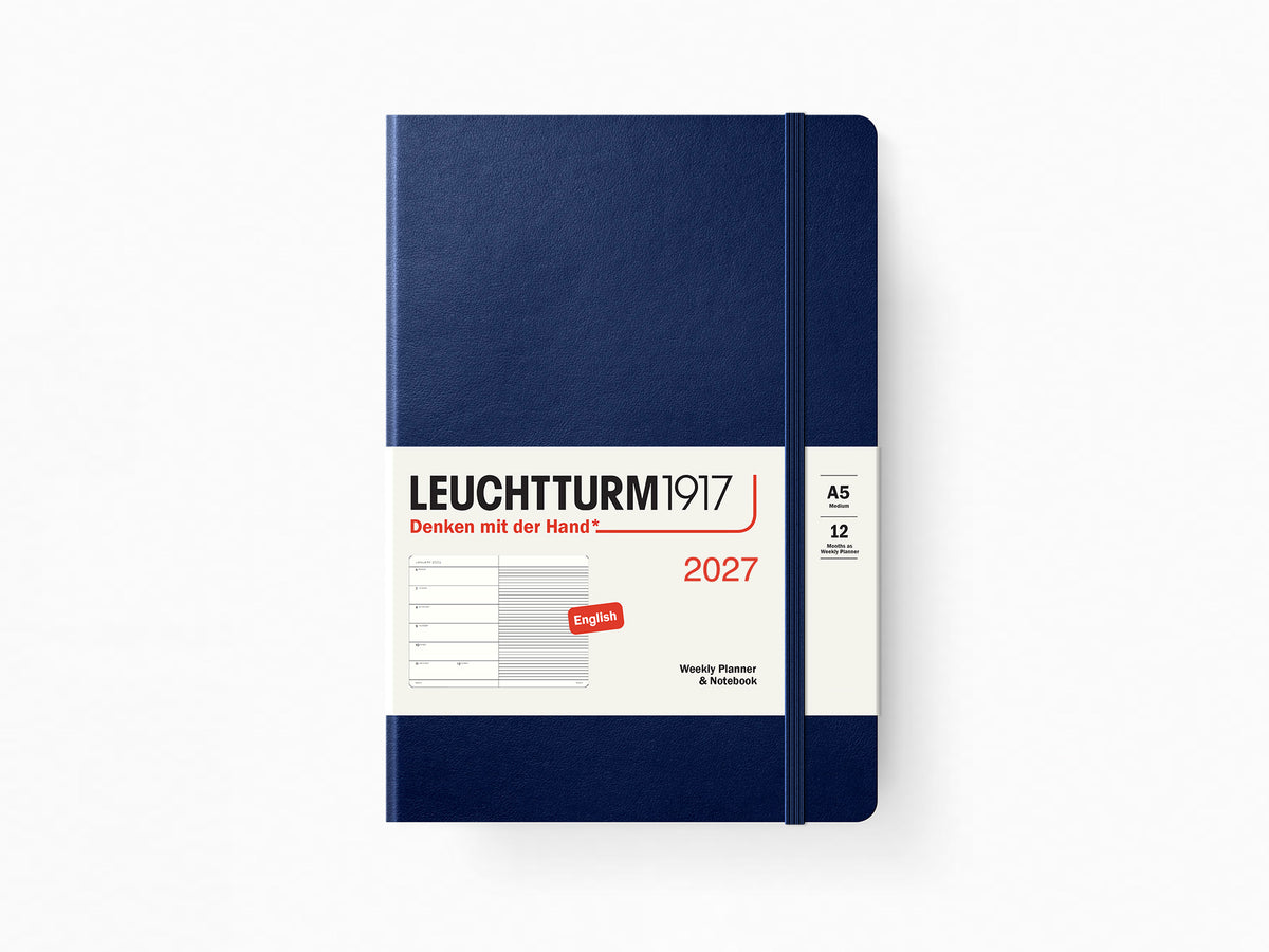 2027 Leuchtturm 1917 Weekly Planner & Notebook - NAVY