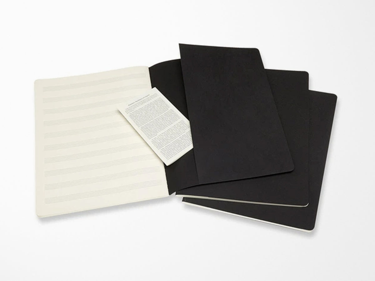 Moleskine Cahier Music Journal Set of 3