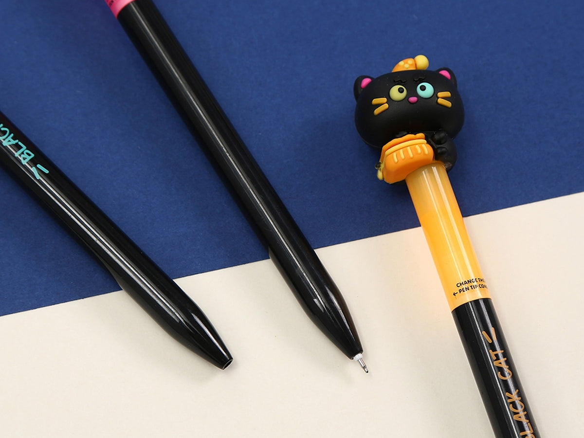 Black Cat Gel Pen