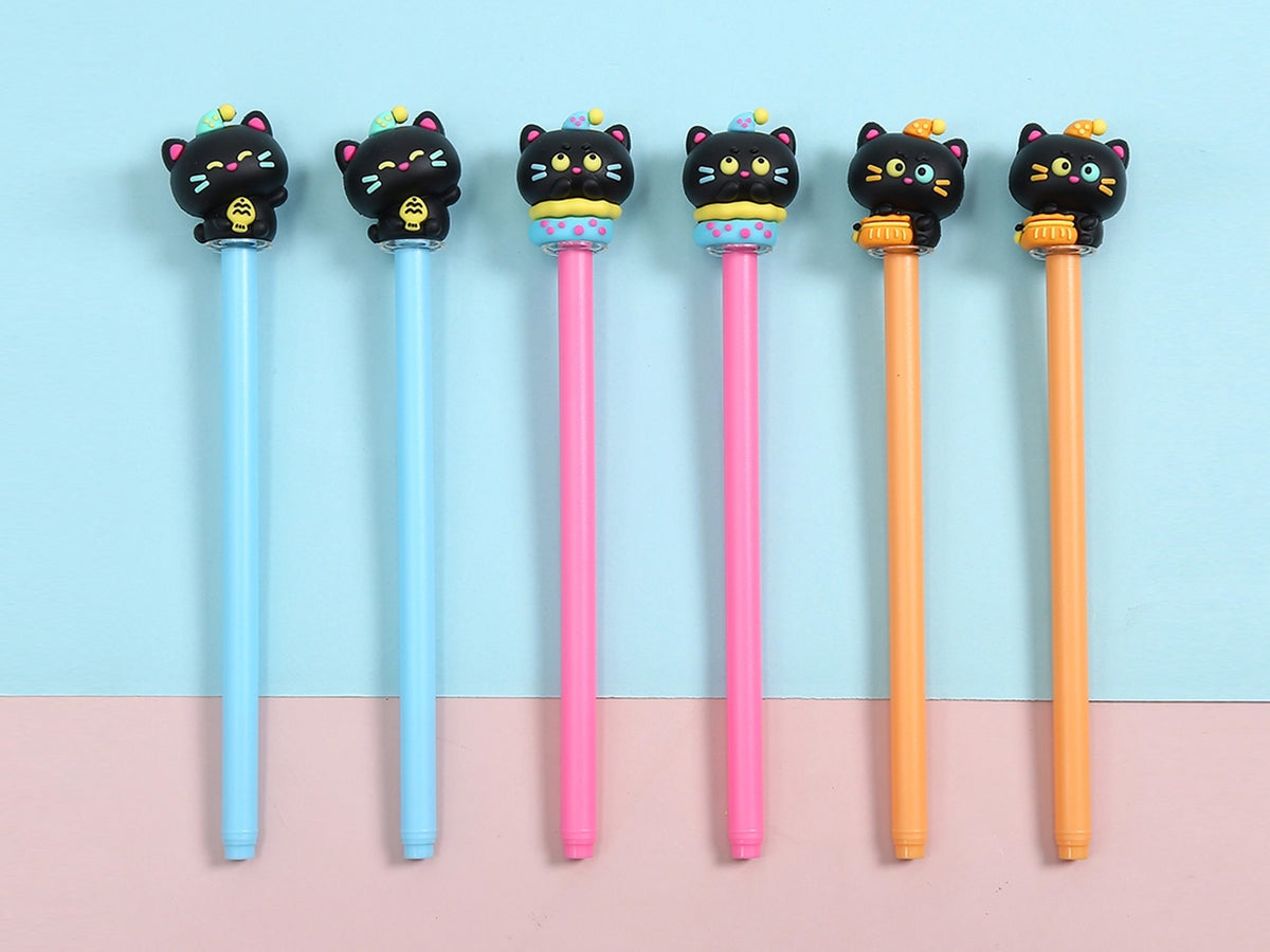 Black Cat Gel Pen