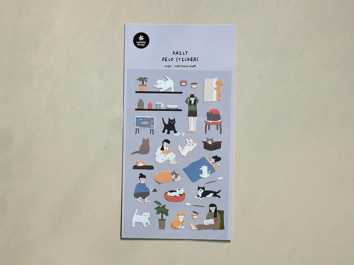 Cats Have Staff Sticker Sheet 1150