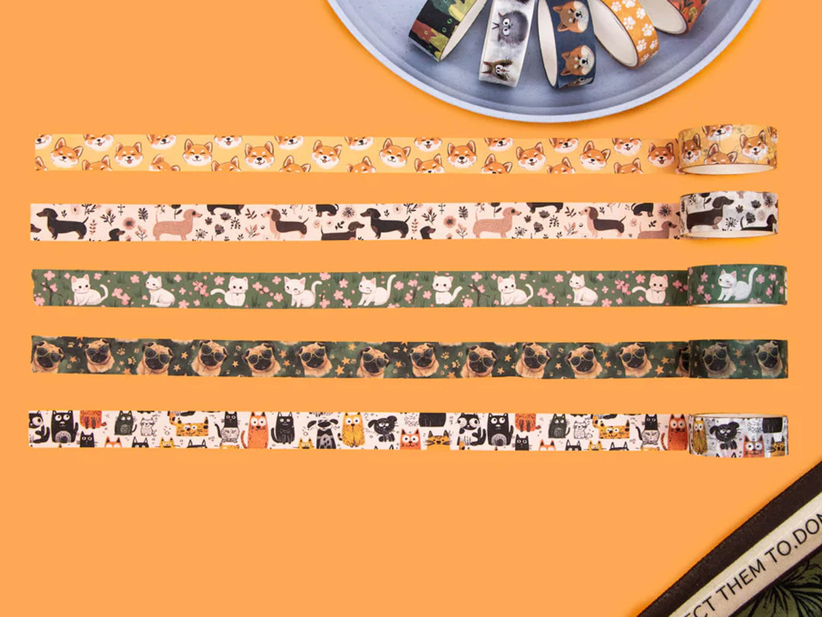 Cute Carnival Washi Tape Set of 14 Rolls