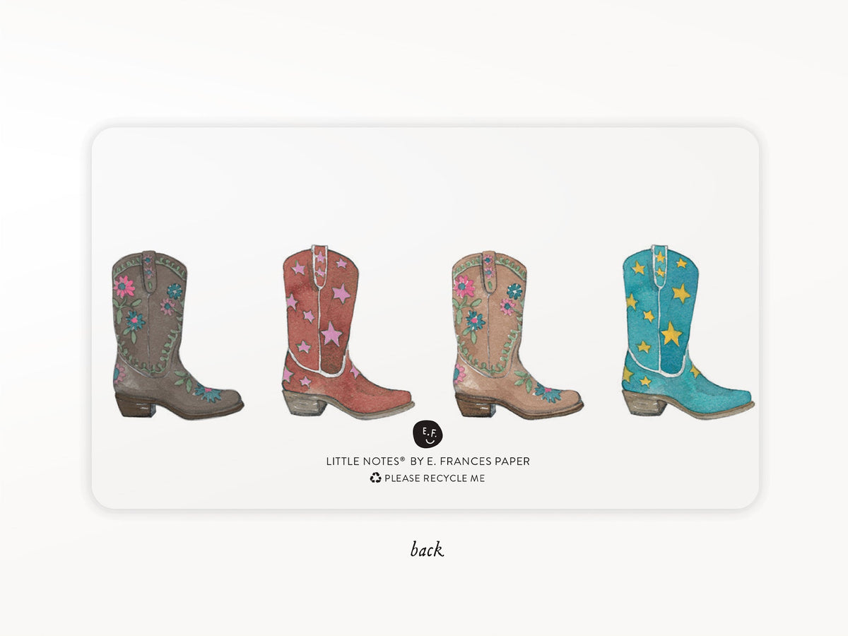 E. Frances Little Notes® - Cowboy Boot New 55 Count