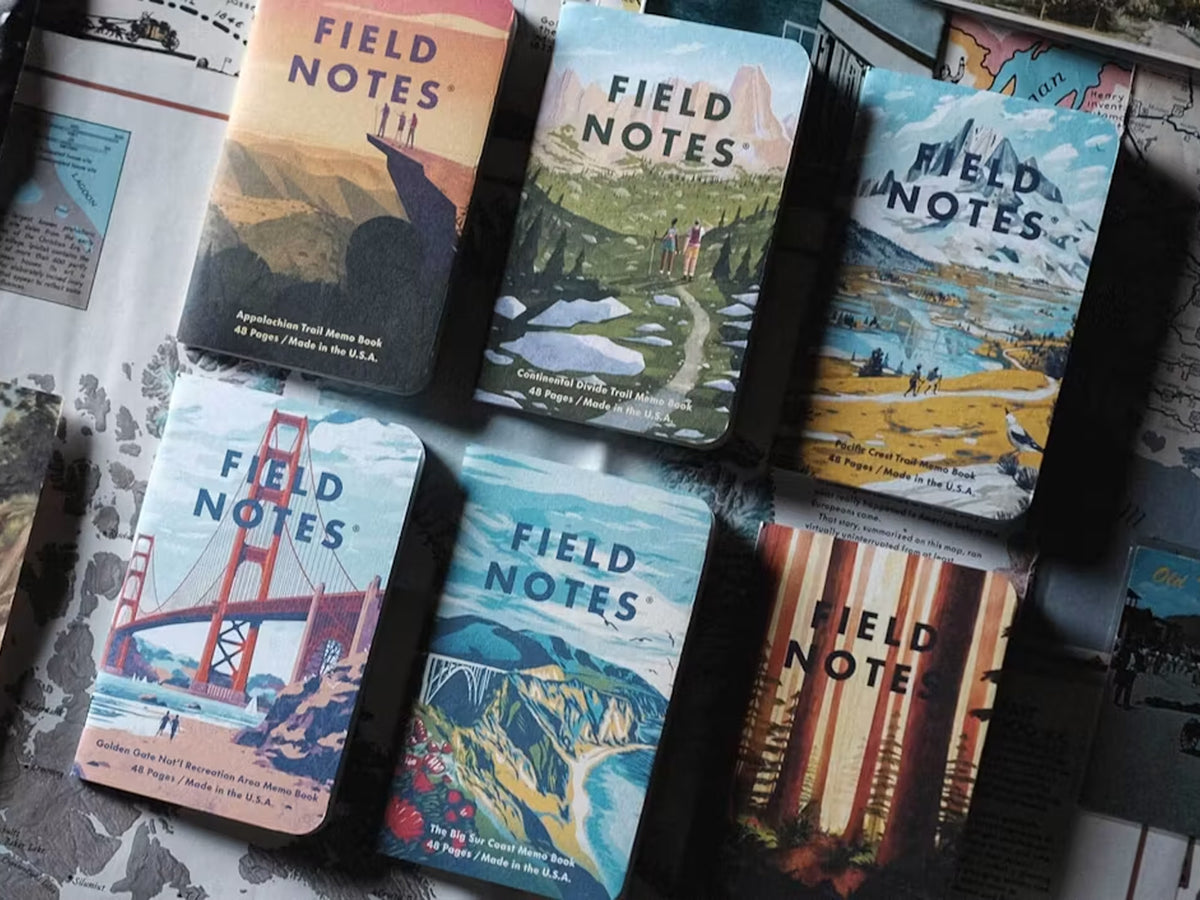 Field Notes Explore America Triple Crown of Hiking Memo Book Set of 3