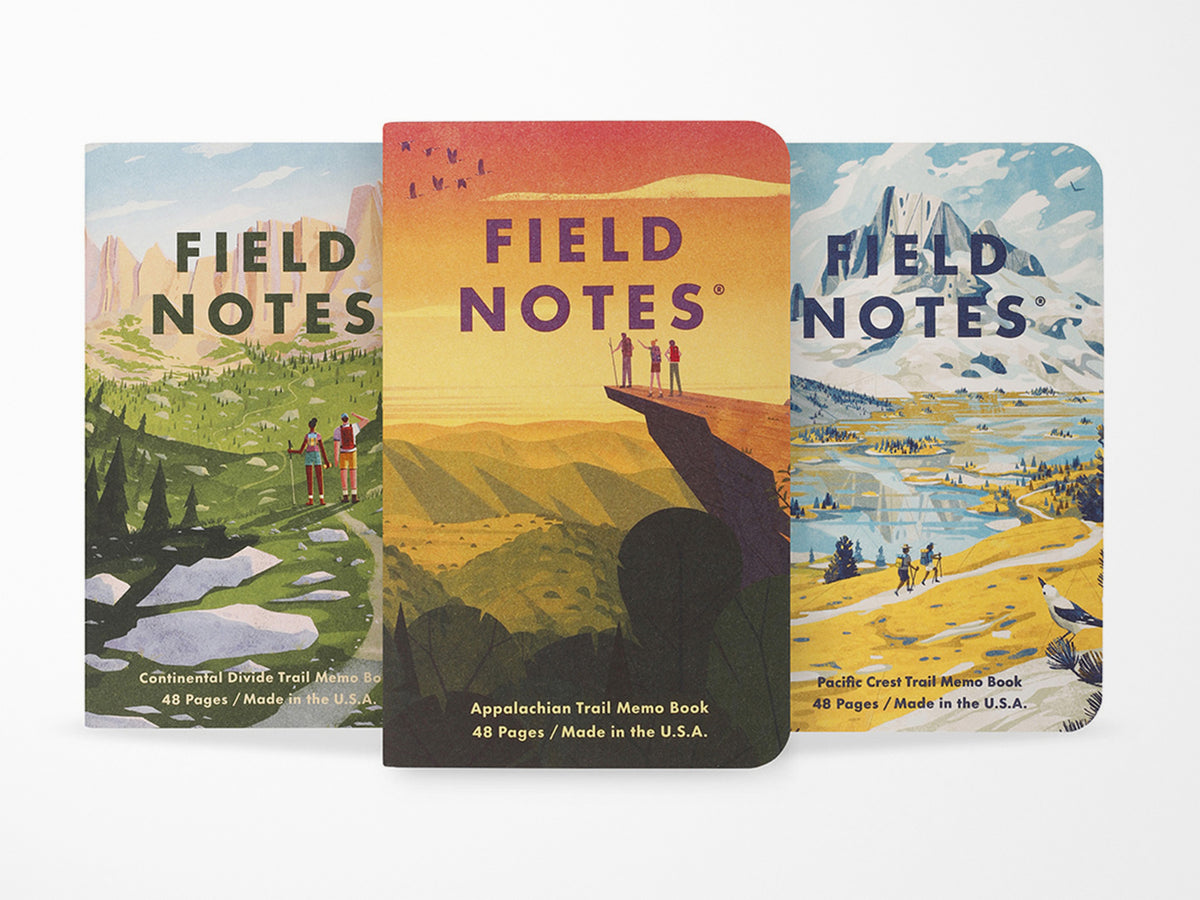 Field Notes Explore America Triple Crown of Hiking Memo Book Set of 3