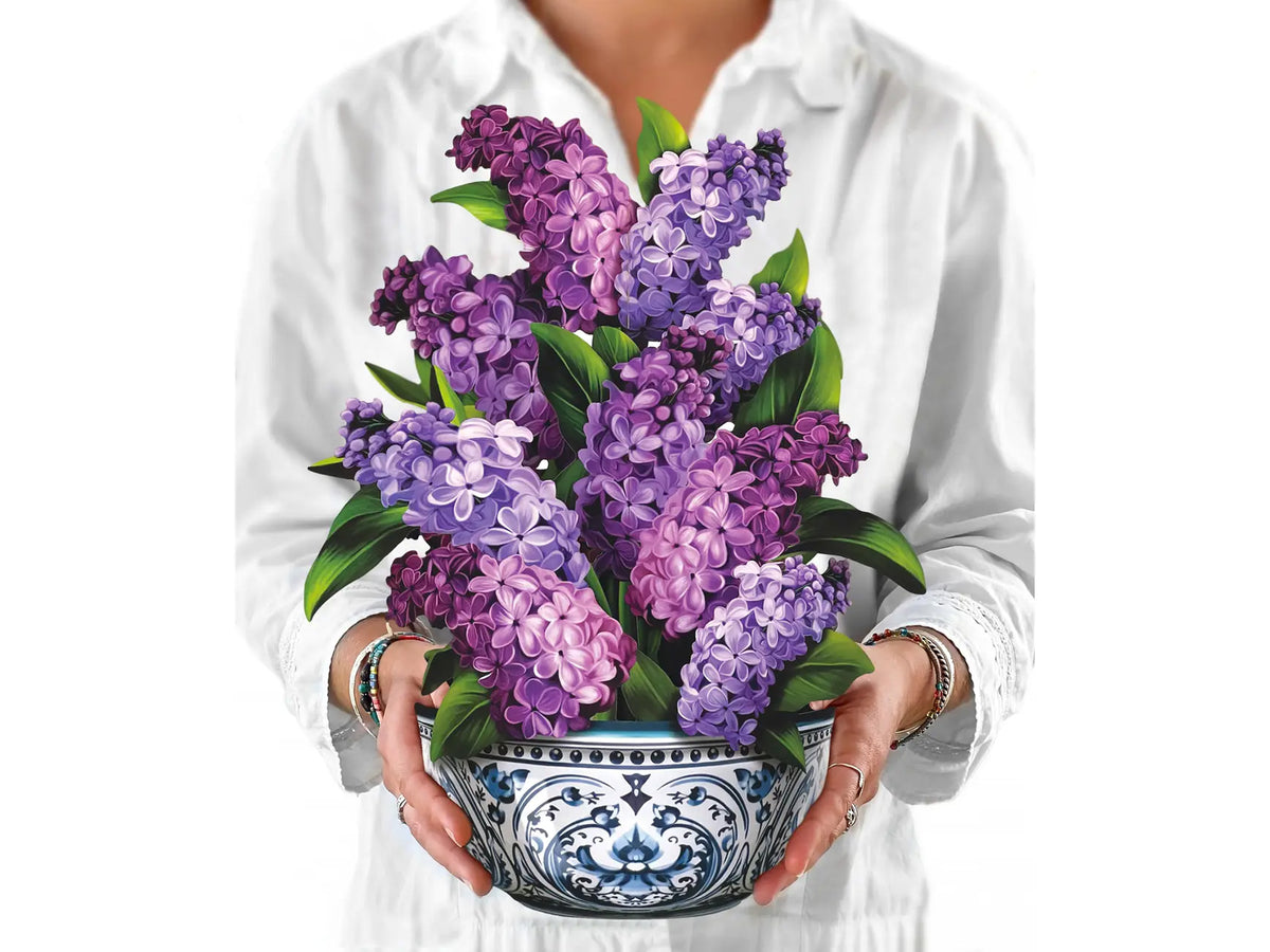 Garden Lilacs Pop Up Greeting Bouquet