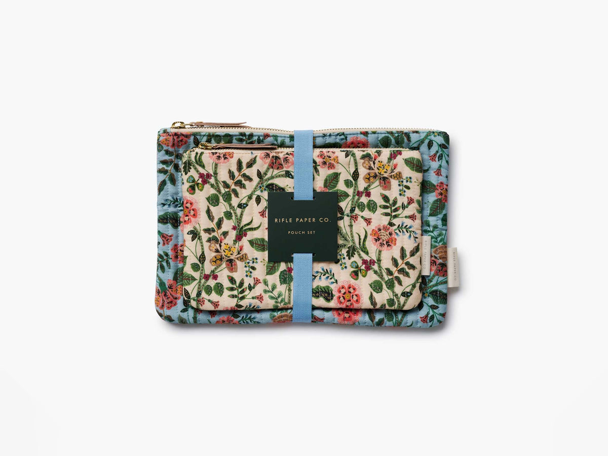 Gracie Quilted Pouch Set