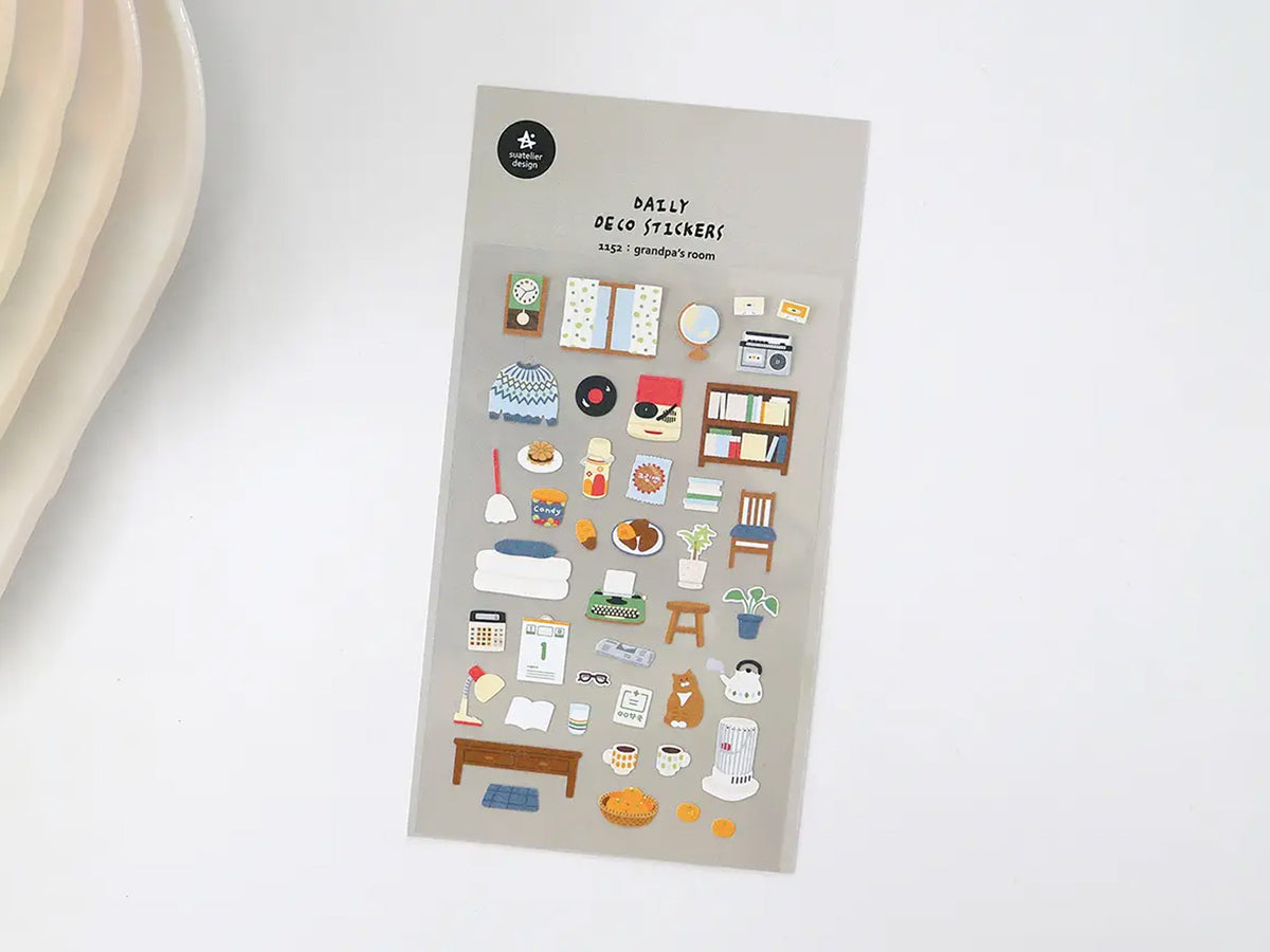 Grandpa's Room Sticker Sheet 2252