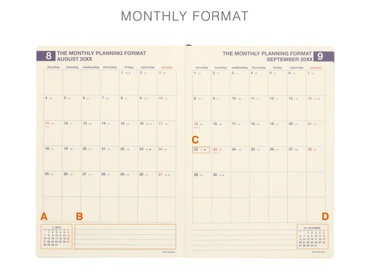 Hightide 2027 Weekly Diary Minute Manager A5