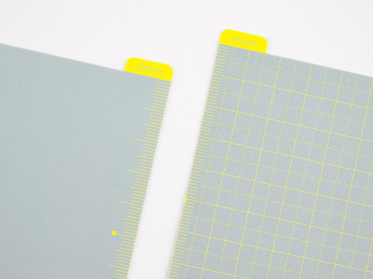 Hobonichi Pencil Board for A5 Size - Ice Gray x Yellow
