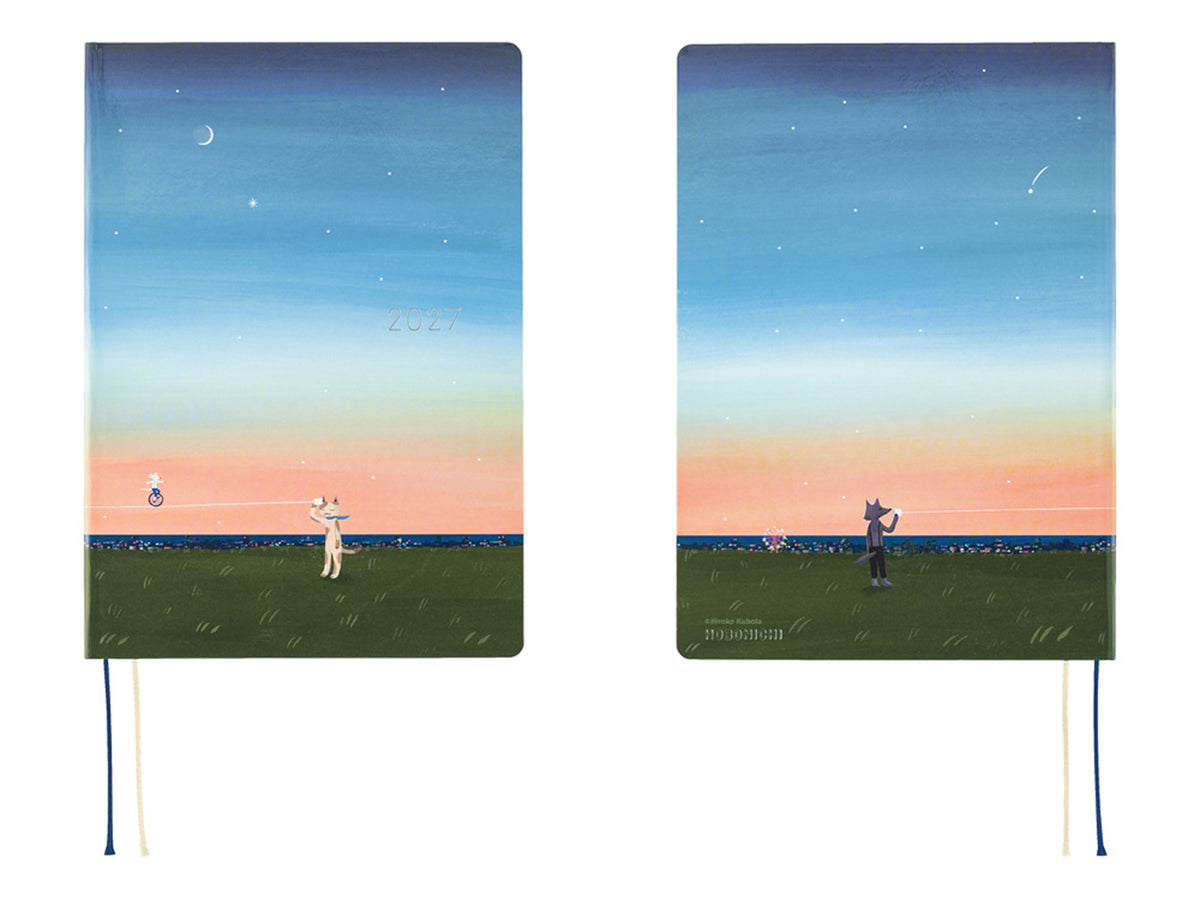 Hobonichi Techo A5 Hon 2027 - Hiroko Kubota: String Telephone Until the Moon is Full