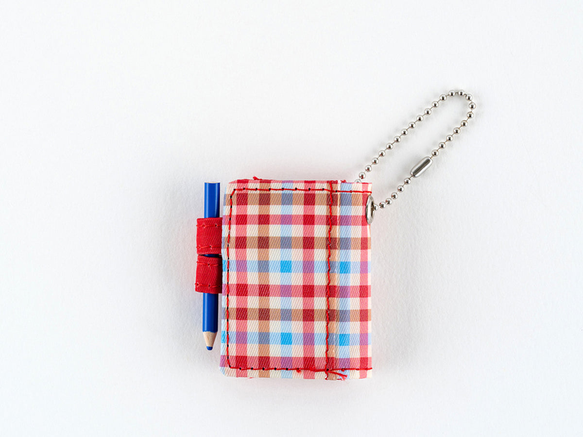 Hobonichi Techo Mini Keychain - Bright Plaid