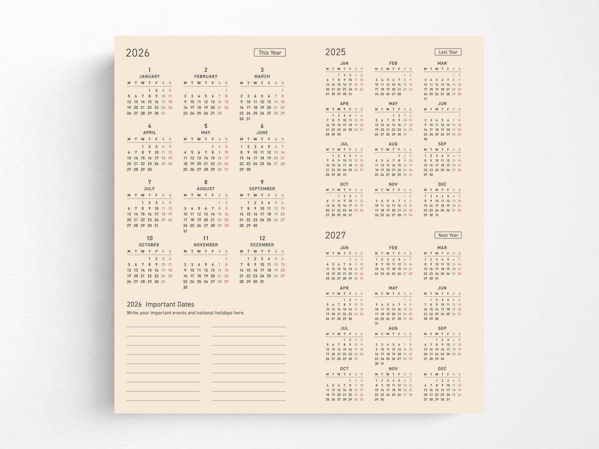Hobonichi Techo Weeks 2027 - Yoshie Watanabe: Petit Bloom