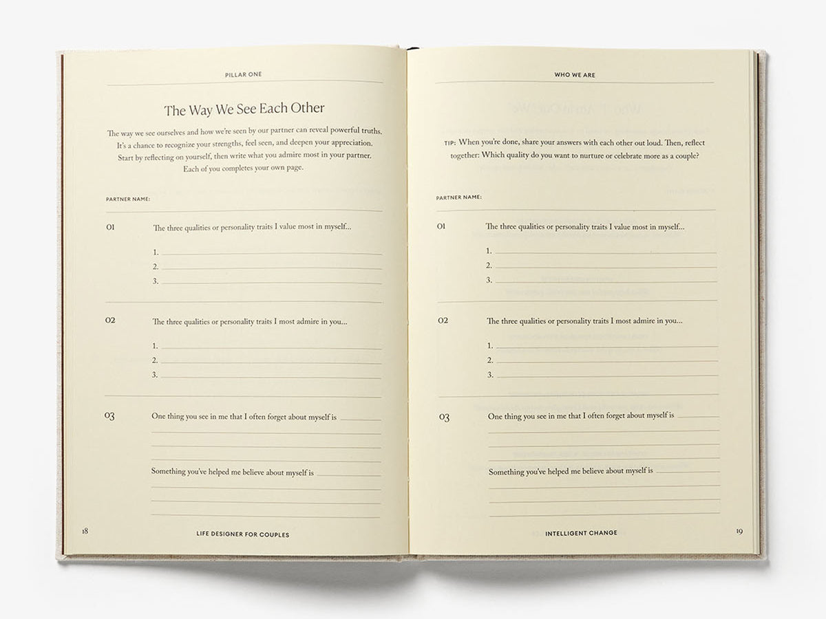 Life Designer For Couples Journal 100+ Relationship Prompts