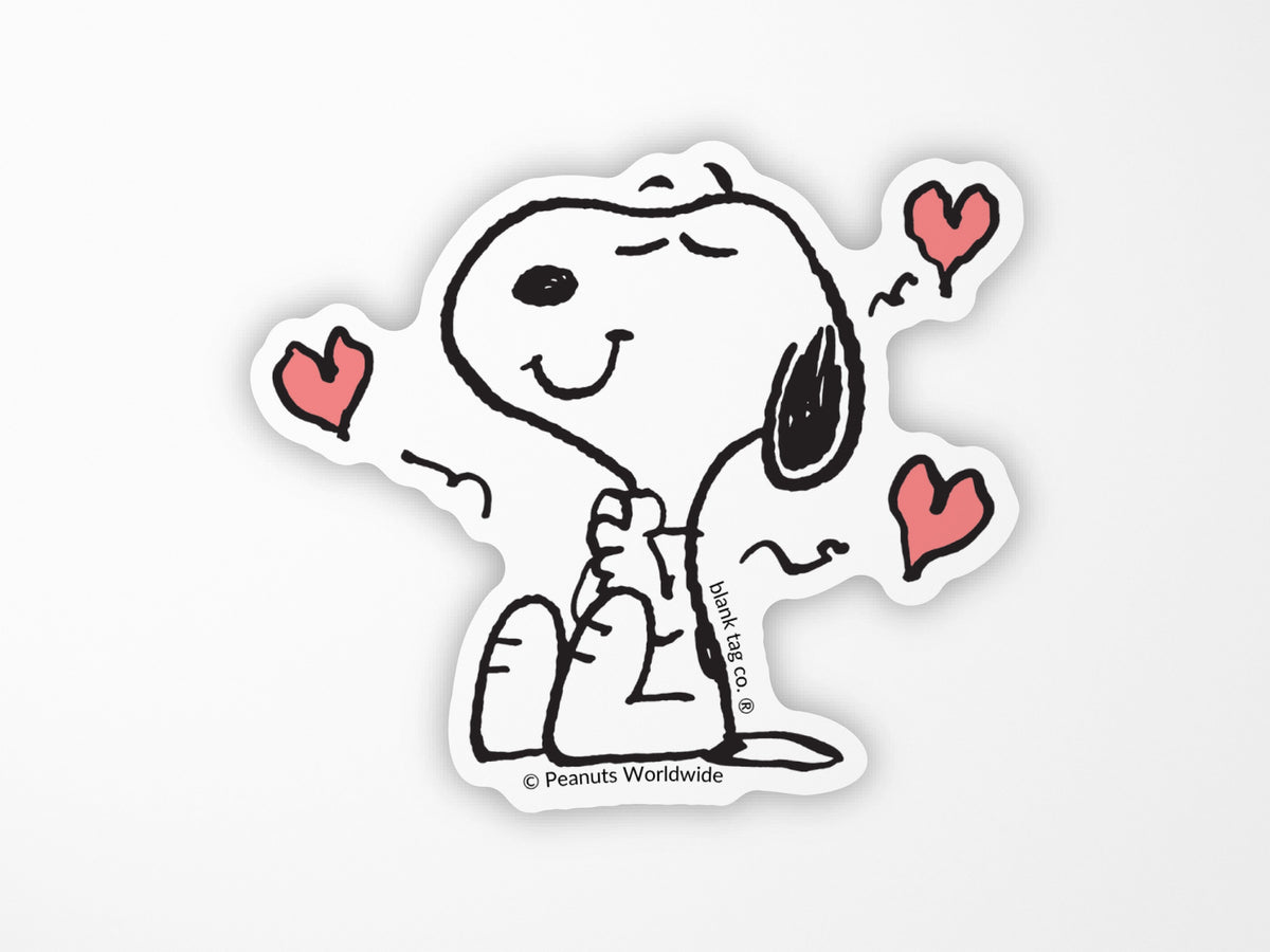 Lovestruck Snoopy Vinyl Sticker