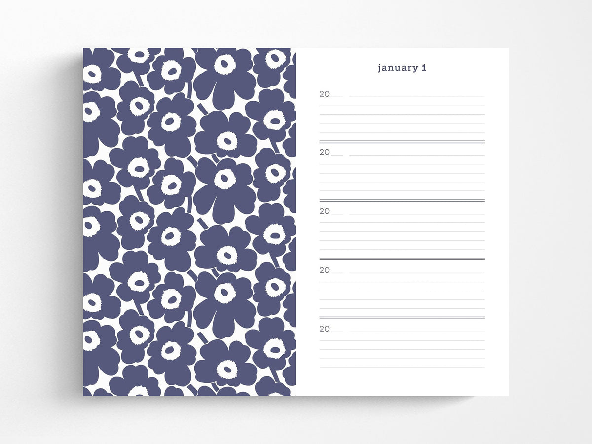 Marimekko Red Unikko One Line a Day A Five-Year Memory Book
