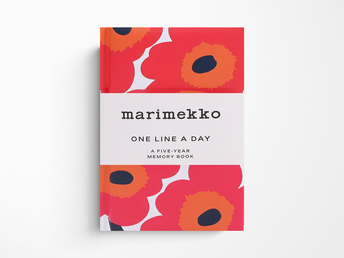 Marimekko Red Unikko One Line a Day A Five-Year Memory Book