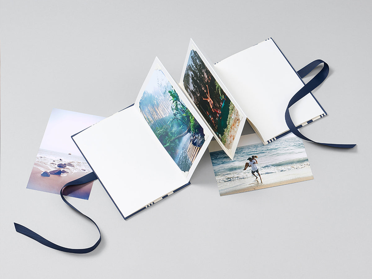 Marine Stripes Leporello Photo Album