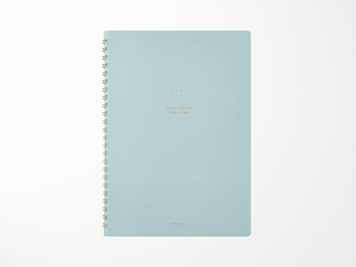 Midori A5 Ring Color Notebook - Dot Grid