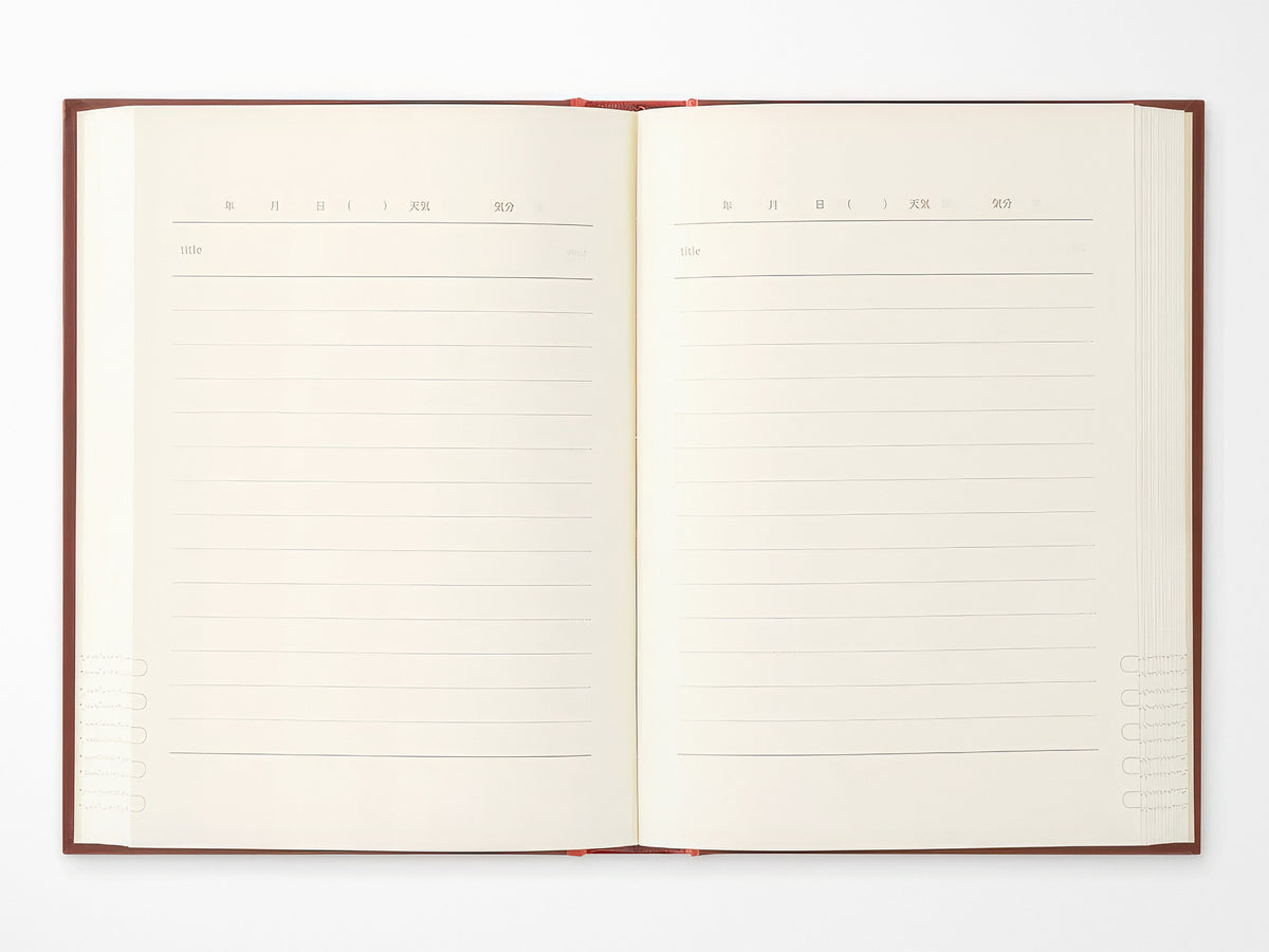 Midori Diary One Day One Page Classic Red