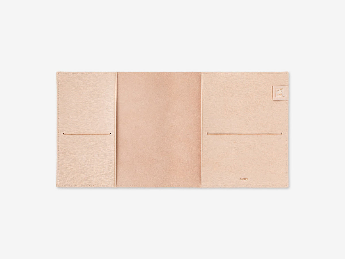 Midori MD Notebook A5 Square Goat Leather Cover