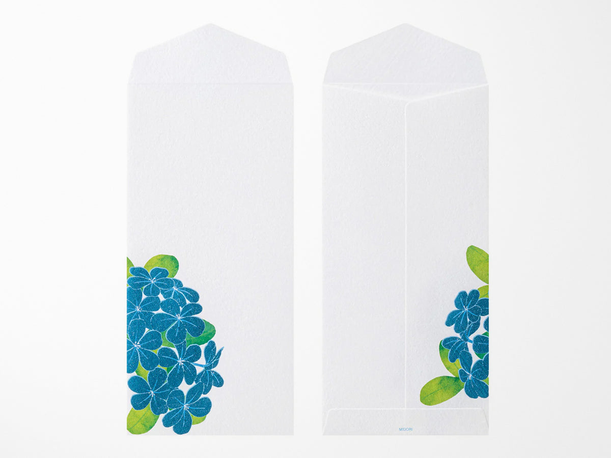 Midori Seasonal Envelopes - 028 Foil-Stamping Plumbago