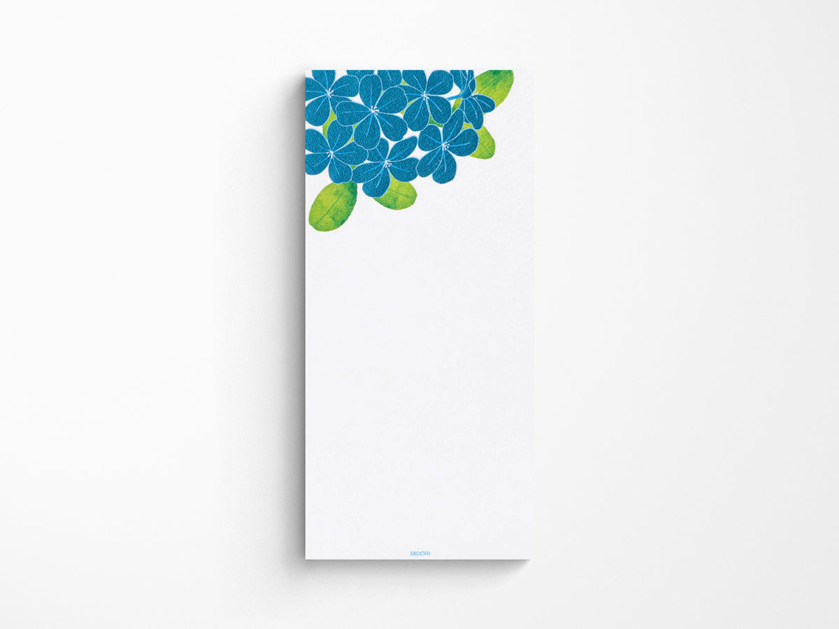 Midori Seasonal Memo Letter Pad - 606 Foil-Stamping Plumbago