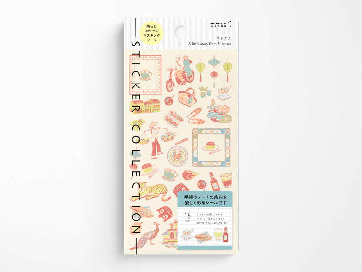Midori Stickers - Vietnamese Motifs