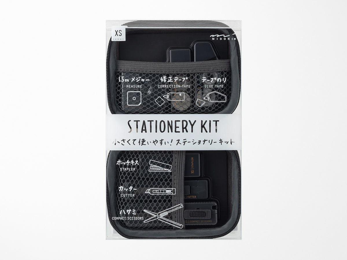 Midori XS Stationery Kit - Black