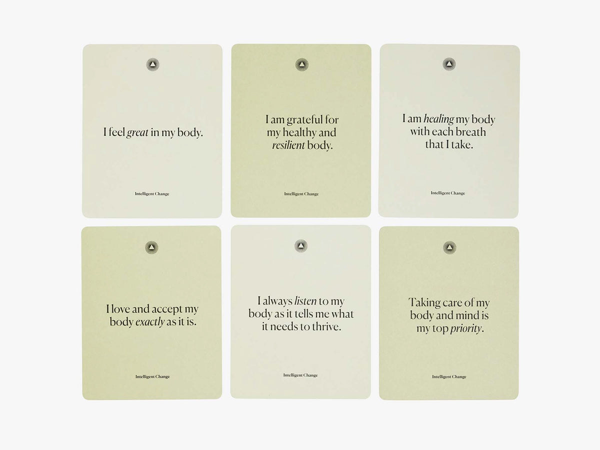 Mindful Affirmations Display Card Deck - Health and Well-Being
