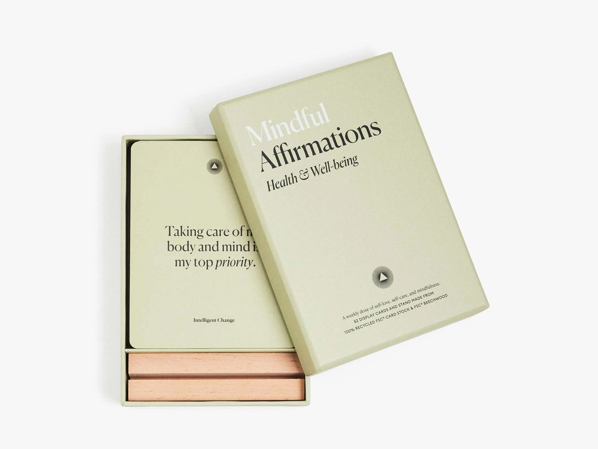Mindful Affirmations Display Card Deck - Health and Well-Being