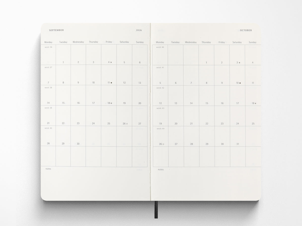 Moleskine 2027 Daily Planner - Black Soft Cover