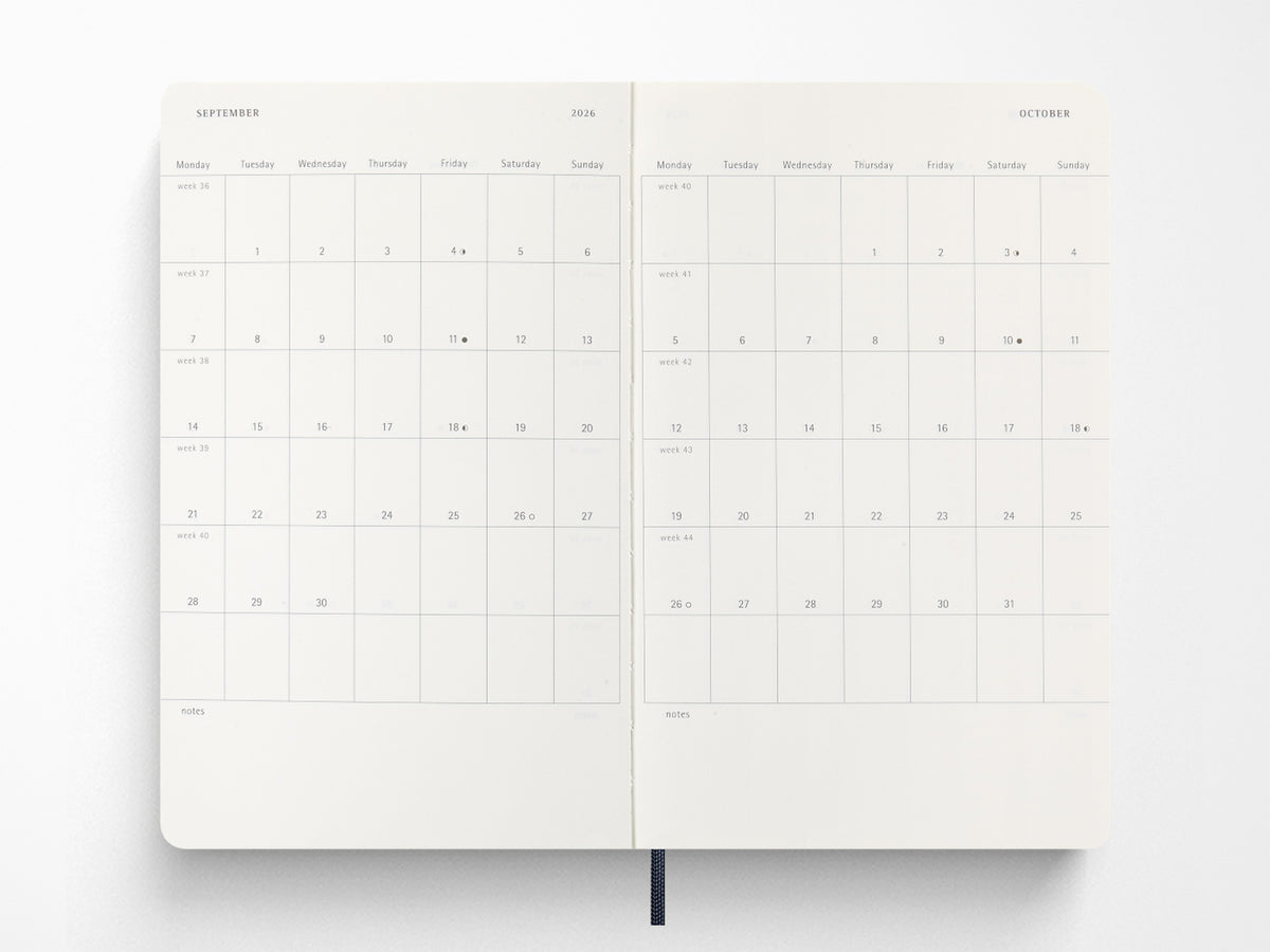 Moleskine 2027 Daily Planner - Sapphire Blue Soft Cover