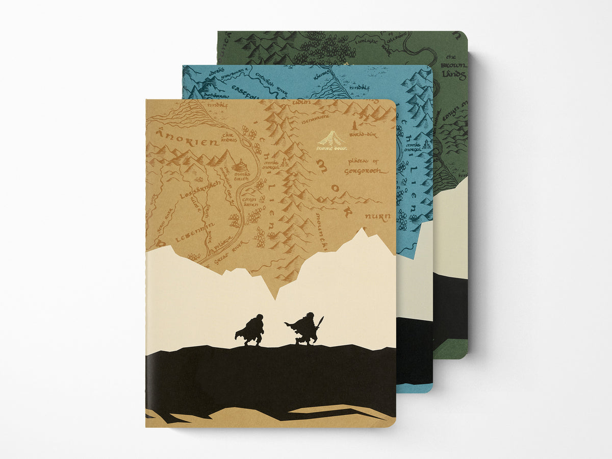 Moleskine Lord of the Rings Characters XL Cahier Set of 3 Ruled Notebooks