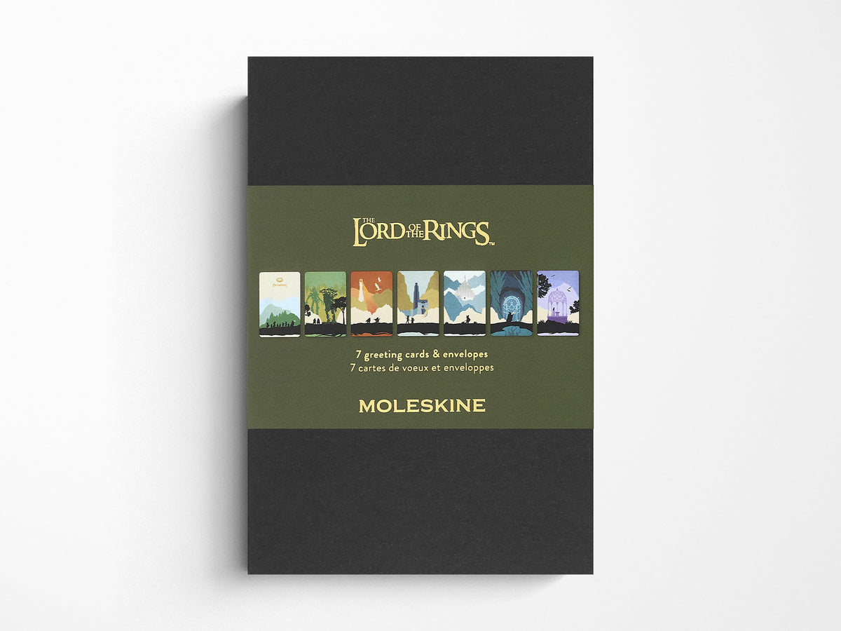 Moleskine and Lord of the Rings Flat Note Cards - Set of 7