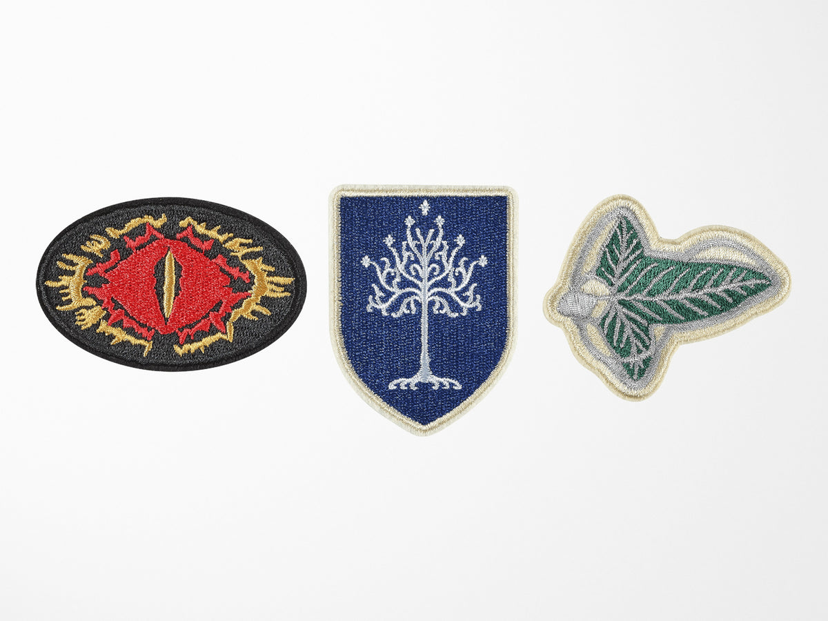 Moleskine and Lord of the Rings Patches - Set of Three