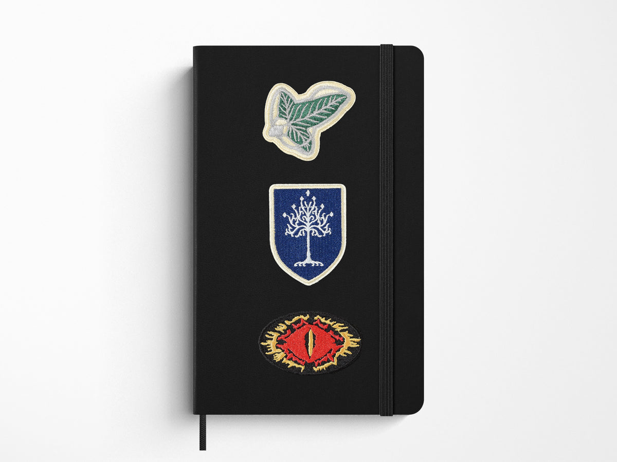 Moleskine and Lord of the Rings Patches - Set of Three