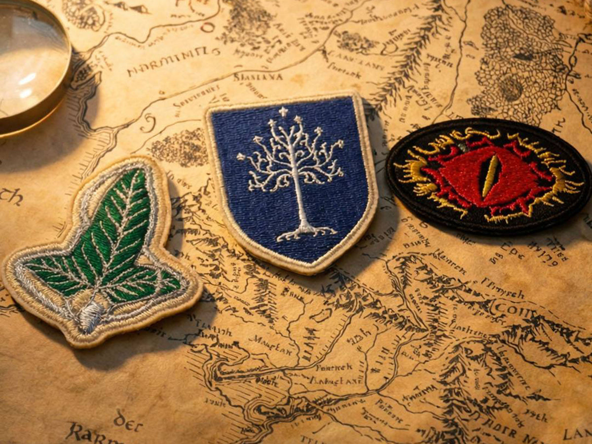 Moleskine and Lord of the Rings Patches - Set of Three