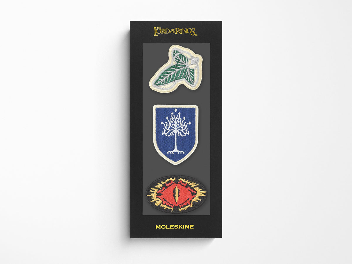 Moleskine and Lord of the Rings Patches - Set of Three
