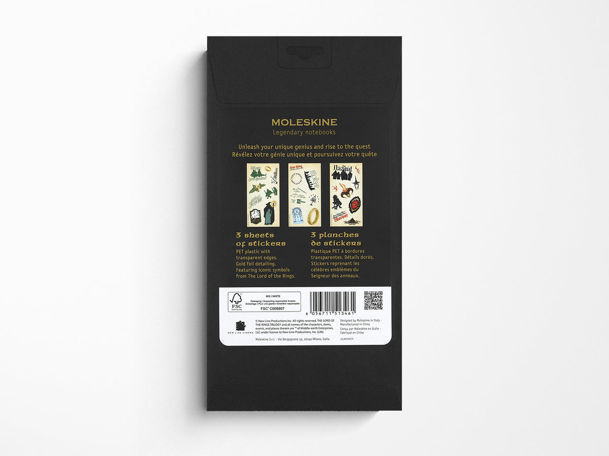 Moleskine x Lord of the Rings Stickers - 3 Sheet Set