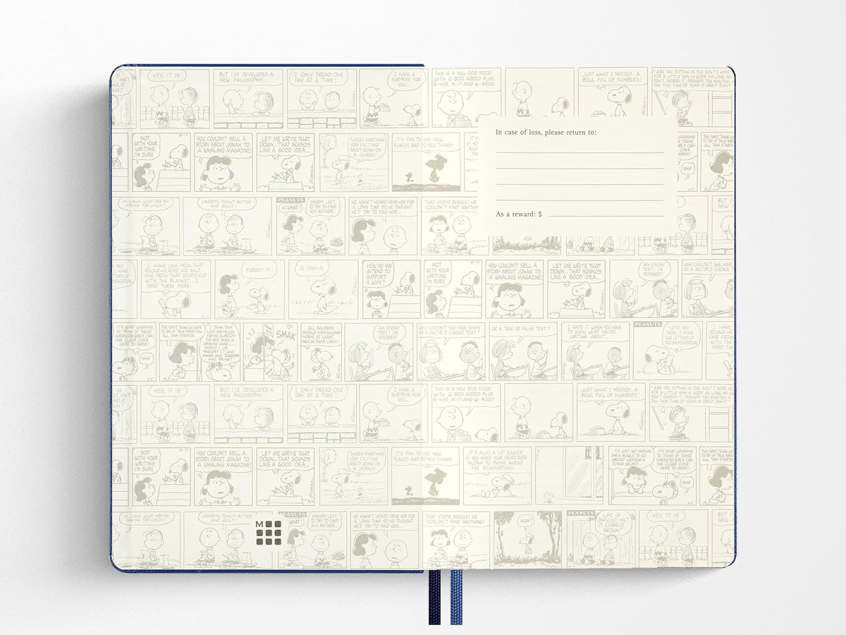 Moleskine x Peanuts Limited Edition Snoopy Large Blue Ruled Page Notebook