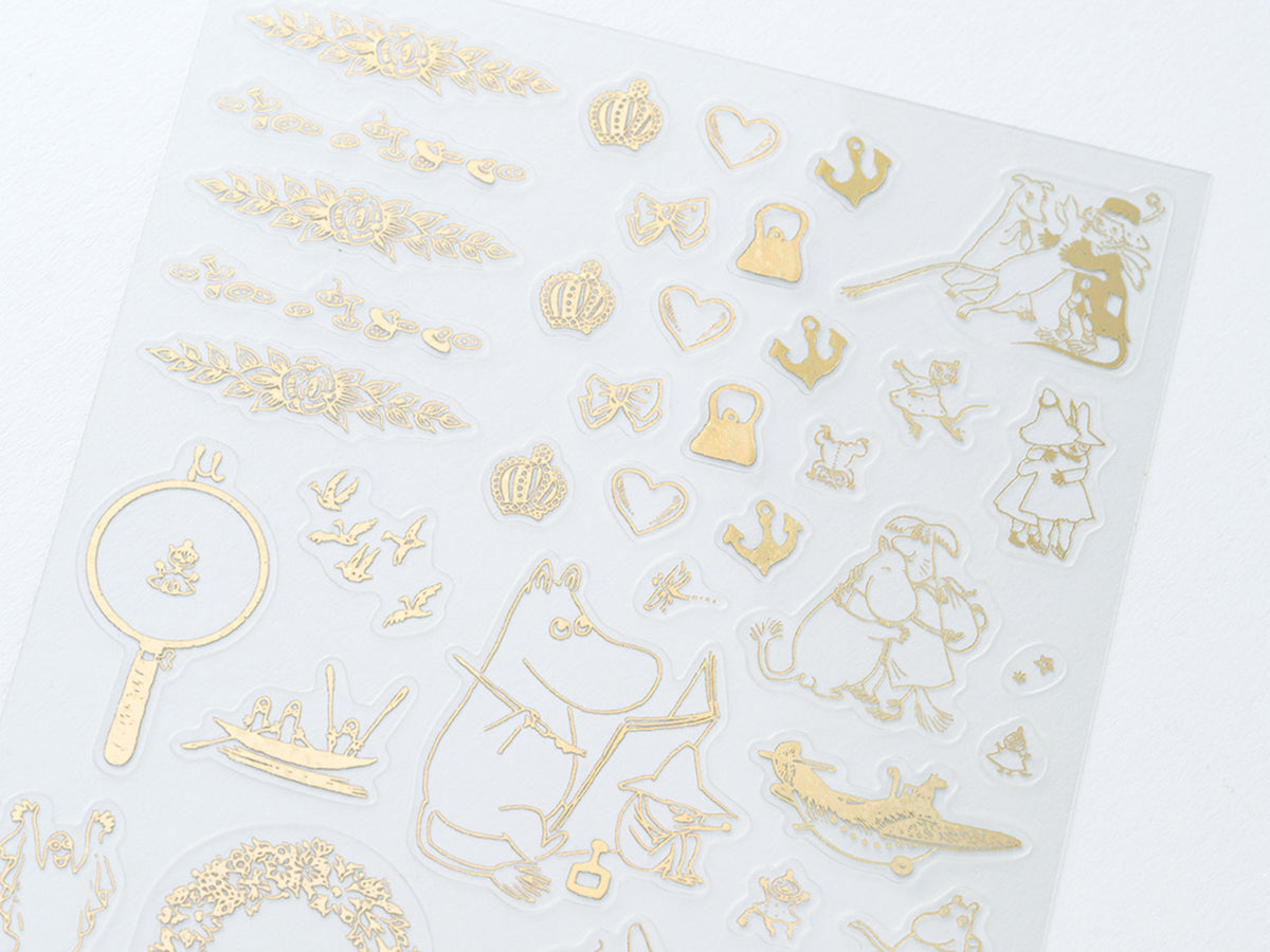 Moomin: Foil-Stamped Clear Stickers - Adventure Log