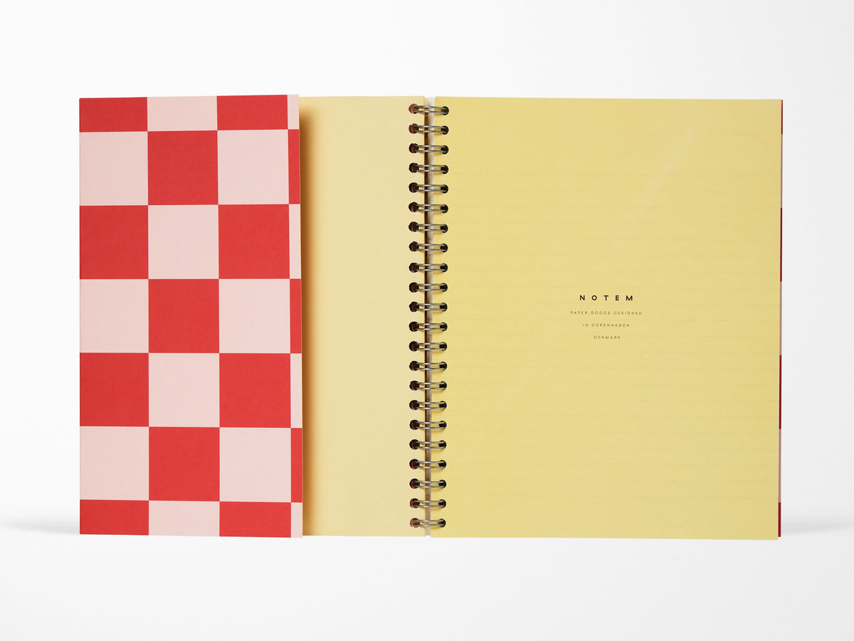 NEW! Notem NELA Journal - Medium Orange Check