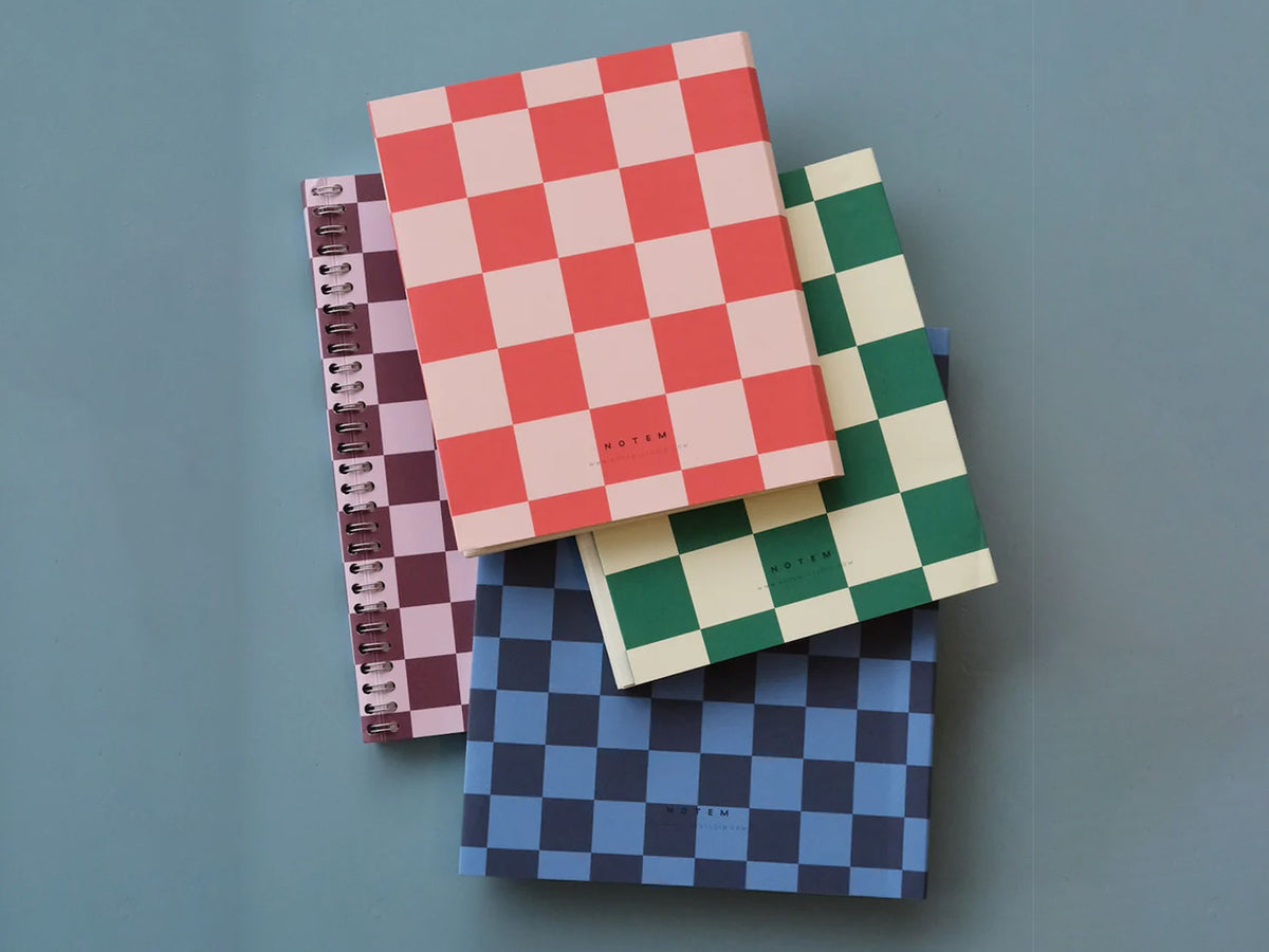 NEW! Notem NELA Journal - Medium Orange Check