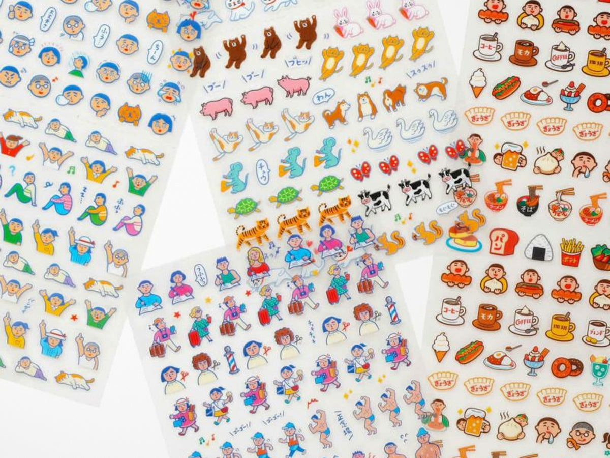 New Retro Sticker Sheet - Food
