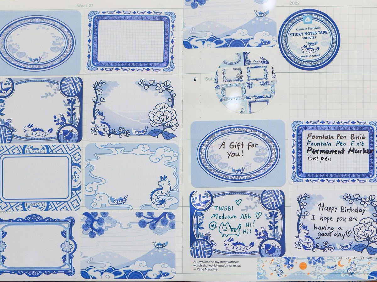 Paper Roll Labels - Chinese Porcelain