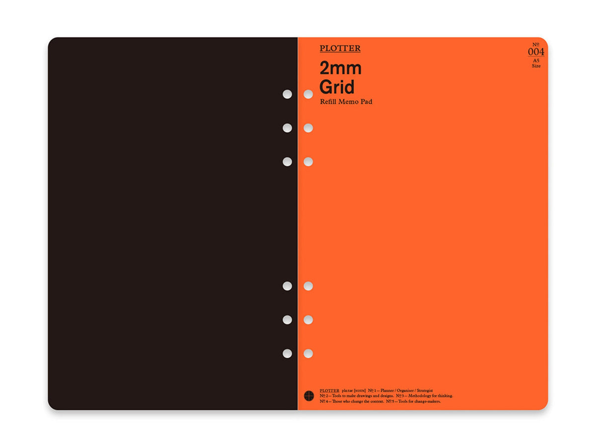 PLOTTER Refill Memo Pad 2mm Grid - A5 Size