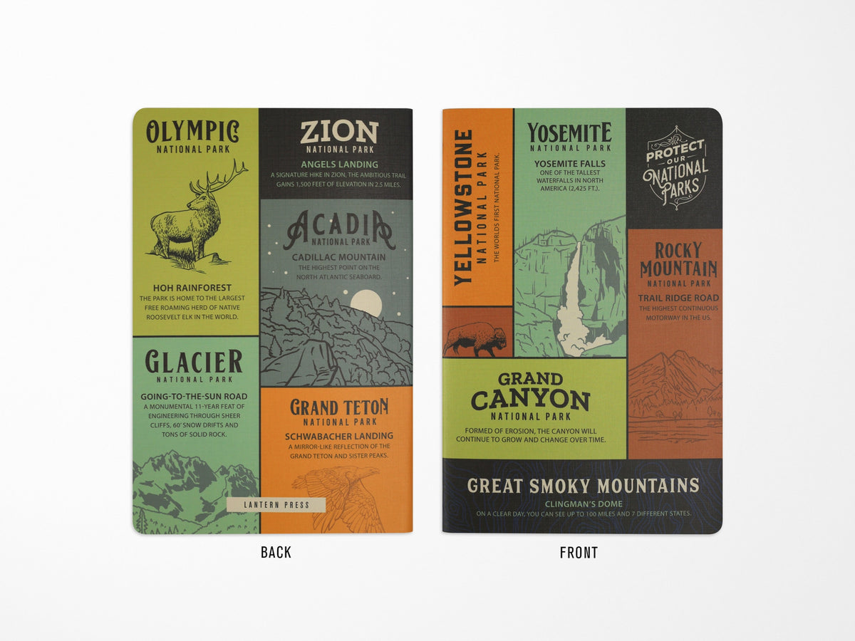 Protecct Our National Parks Set of 3 Notebooks